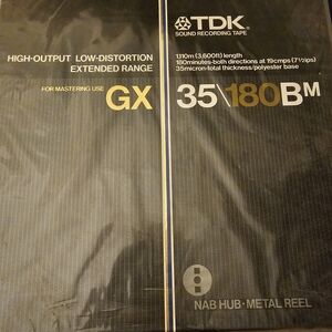 TDK GX 35/180 BM Sound Recording Tape - Black and Gold